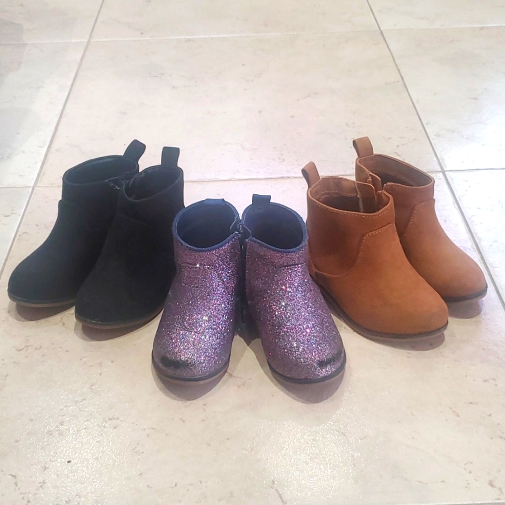 Lot of 4 Cat & Jack girl's boots size 6